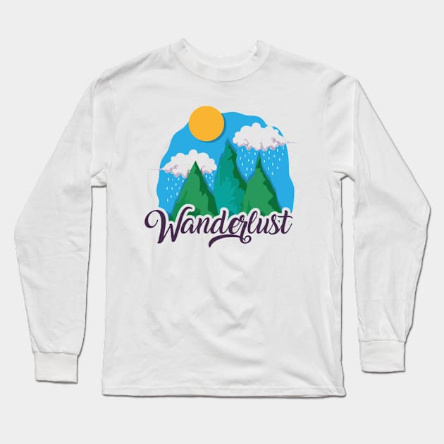 Wanderlust - Travel and Explore The World Long Sleeve T-Shirt by bigbikersclub